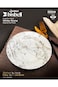 Bisbell 4Pcs 10" Melamine Ware White Stone Deep Plate - Soup, Pasta, Dessert Plate,BB2267