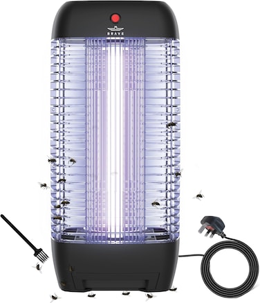 Brave 10W Electric Insect Killer Bug Zapper with Mosquito Lamp &amp; Interchangeable UV Tube, Effective for Mosquitoes &amp; Flying Insects, Perfect for Home &amp; Commercial Use (Black).