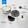 Smart Electric Egg Boiler &amp; Cooker   7 Egg Capacity with 400W Rapid Steam   Precision Rotary Timer Dial with Auto Shut Off &amp; Ding Alert - Steamed Custard Bowl, Measuring Cup &amp; Piercer