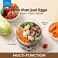 Smart Electric Egg Boiler &amp; Cooker   7 Egg Capacity with 400W Rapid Steam   Precision Rotary Timer Dial with Auto Shut Off &amp; Ding Alert - Steamed Custard Bowl, Measuring Cup &amp; Piercer