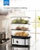 Smartcook 3-Tier Electric Food Steamer and Egg Cooker   950W Rapid Steam Generator   9L Large Capacity Stackable Baskets for Veggies, Meat, Baby Food &amp; Bottle Sterilizer - Auto Shut-Off