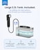Electric Portable Bidet with 2.3L Water Tank   High Pressure Travel Shattaf & Camping Bidet Almusafir   Rechargeable Shataf Shower Sprayer with Smart Display, Personal Washer - Black
