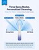 Electric Portable Bidet 320ml   High Pressure Travel Shattaf & Camping Bidet Almusafir   3 Modes Rechargeable Shataf Sprayer with 180° Wand, IPX7 Waterproof, Personal Washer - Blue