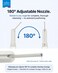 Electric Portable Bidet 320ml   High Pressure Travel Shattaf & Camping Bidet Almusafir   3 Modes Rechargeable Shataf Sprayer with 180° Wand, IPX7 Waterproof, Personal Washer - Blue