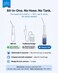 Electric Portable Bidet 320ml   High Pressure Travel Shattaf & Camping Bidet Almusafir   3 Modes Rechargeable Shataf Sprayer with 180° Wand, IPX7 Waterproof, Personal Washer - Blue