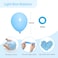 Light Blue Latex Party Balloons, Helium Quality for Birthday Graduation Bridal Baby Shower Gender Reveal Pink Princess Party Decorations (with Blue Ribbon) 100PCS