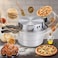 1200W Mini Electric Aluminum Oven &amp; Arabic Bread &amp; Khameer Maker, Easy To Use with Low Power Consumption, Khameer Bread Maker, Silver 32CM