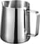 Stainless Steel Milk Frothing Pitcher &ndash; 350ML Barista Latte Art Jug with Ergonomic Handle, Precision Spout for Coffee, Espresso &amp; Cappuccino &ndash; Durable Milk Steaming Cup
