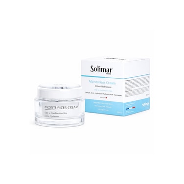 Solimar Moisturizer Cream Oil Control for Oily to Combination Skin Salicylic Acid Niacinamide Hyaluronic Acid 50ml