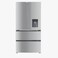 ثلاجة وفريزر قائمة بذاتها CM-575WD VCM INOX 91 سم - سعة 539 لتر، لون فضي، مزودة بموزع مياه
