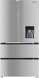 CM-575WD VCM INOX 91cm Freestanding Fridge Freezer &ndash; 539L Silver Refrigerator with Water Dispenser