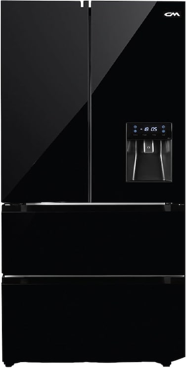 CM 575WD 539L French Door Refrigerator &ndash; Black No Frost Fridge with Inverter System &amp; Water Dispenser