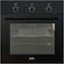 CM SONG NERO Built In Electric Oven 60cm, 65L Kitchen Oven with Convection Fan, 5 Cooking Functions, Electric Oven with Grill, Double Glass Door, Black Built In Oven for Modern Home Kitchen
