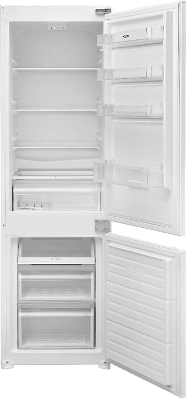 CM 2764 Built-In Double Door Combi Fridge &amp; Freezer &ndash; Less Frost Refrigerator with Turbo Fan &amp; LED Lighting