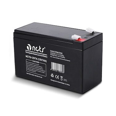 NCTS 12V7Ah Sealed Lead-Acid 12V 7Ah Rechargeable Battery &ndash;AGM Technology, long life Maintenance-Free for UPS, Small Watercraft, Solar, Security Systems, with Warranty