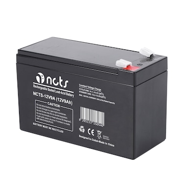 NCTS 12V 9h Sealed Lead-Acid 12V 9Ah Rechargeable Battery &ndash;AGM Technology, long life Maintenance-Free, for UPS, Solar, Security Systems, with Warranty, GTIN:6295151550540