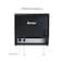 Thermal Bill POS Receipt Printer NCTS Qsale-R100W 80mm USB+WIFI Interface with Auto-Cutter 203DPI Resolution Speed 260mm/s ESC-POS Support/ GTIN 6295151551677 (Black)