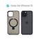 AZTECH Super Matte Case for iPhone 15 with Magnetic safe Compatible Kickstand Ring, Anti-Shock, Black   AZTSMBLK-IP15