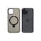 AZTECH Super Matte Case for iPhone 15 with Magnetic safe Compatible Kickstand Ring, Anti-Shock, Black   AZTSMBLK-IP15