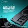 جراب AZTECH Super Matte لهاتف Galaxy S23 Ultra مزود بحلقة حامل مغناطيسية آمنة، مضاد للصدمات، أسود   AZTSMBLK-S23ULTRA