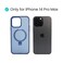جراب AZTECH Super Matte لهاتف iPhone 14 Pro Max مع حلقة حامل مغناطيسية آمنة متوافقة، مضاد للصدمات، أزرق   AZTSMBL-IP14PROMAX