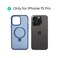 AZTECH Super Matte Case for iPhone 15 Pro with Magnetic safe Compatible Kickstand Ring, Anti-Shock, Blue   AZTSMBL-IP15PRO