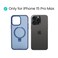 AZTECH Super Matte Case for iPhone 15 Pro Max with Magnetic safe Compatible Kickstand Ring, Anti-Shock, White   AZTSMBL-IP15PROMAX