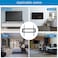 AZTECH Fixed Heavy-duty TV Wall Mount Bracket for 32–85 Inch LED, LCD, OLED Screens Max VESA 600x400 75kg Load Capacity Low Profile Slim Design Durable Steel Frame (Black)
