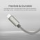 AZTECH HyperCable USB C to USB C 240W Fast Charging Cable 2M PD 48V 5A Type-C Braided Titanium Wire for MacBook Pro Galaxy S24 Steam Deck iPhone 15 Pro Max Laptop Durable Anti-Tangle Long Charging