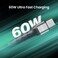 AZTECH USB C Cable 1M 60W PD Fast Charging Nylon Braided Type-C Cable for iPhone 17 Pro Pro Max, iPad Pro/Air, MacBook Pro/Air, Galaxy S25/S24 Ultra, Xiaomi, Huawei, Switch