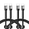 AZTECH USB C Cable 1M 60W PD Fast Charging Nylon Braided Type-C Cable for iPhone 17 Pro Pro Max, iPad Pro/Air, MacBook Pro/Air, Galaxy S25/S24 Ultra, Xiaomi, Huawei, Switch