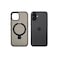 جراب AZTECH Super Matte لهاتف iPhone 16 Plus مزود بحلقة حامل مغناطيسية آمنة، مضاد للصدمات، أسود   AZTSMBLK-IP16PLUS