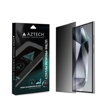 AZTECH iPhone 16 Privacy Screen Protector 6.1&rdquo; Anti Spy iPhone 16 Tempered Glass Screen Protector Bubble Free HD Coverage Easy Installation Privacy Black, iPhone 16 6.1 inch