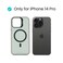 AZTECH Super Shield Matte Case for iPhone 14 Pro, MagSafe Compatible, Built-in Camera Kickstand, Shockproof, Scratch-Resistant, Gray &amp; Black Dual Tone, Protective Case