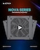 AZTECH NOVA 650W Power Supply ATX PSU for Gaming PC +12V 52.5A High Output Silent 120mm Fan   Full Protection Non-Modular Long Cables Supports RTX 3060/3070, Ryzen, Intel Builds