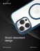 AZTECH Magnetic Case for iPhone 13 Pro Max Compatible with MagSafe, Translucent Matte Back Camera Lens Full Protection Slim Shockproof Phone Cover Anti-Scratch Bumper, Scratch-Resistant Back For Apple