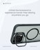 AZTECH for iPhone 15 Pro Max Case Compatible &amp; MagSafe Supports Magnetic Wireless Charging Built-in Camera Ring Stand Scratch-Resistant Kickstand Cover for iPhone 15 Pro Max Classic Hybrid HaloLock