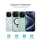 AZTECH for iPhone 16 Pro Case Compatible &amp; MagSafe Supports Magnetic Wireless Charging Built-in Camera Ring Stand Scratch-Resistant Back Kickstand Cover for iPhone 16 Pro Classic Hybrid HaloLock