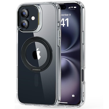 AZTECH for iPhone 16 Plus Case With 360&deg;Rotable Magnetic Ring Kick Stand and Silicone Finger Ring Grip, Compatible with MagSafe, Mag Safe Slim Shockproof Phone Case for iPhone 16 Plus 6.7 Inch