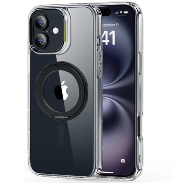 AZTECH Magnetic Phone Case for iPhone 16 Pro Max Case Cover Anti-Slip and Drop-Proof Protective Cover with 360&deg; Ring Stand Compatible &amp; MagSafe Exclusively Designed for iPhone 16 Pro Max Anti-Scratch