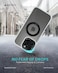 AZTECH Magnetic Phone Case for iPhone 16 Case Cover Anti-Slip and Drop-Proof Protective Cover with 360&deg; Ring Stand Compatible &amp; MagSafe Exclusively Designed for iPhone 16 Anti-Scratch