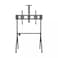 AZTECH TV Trolley Stand 240kg, Super Heavy Duty Rolling TV Cart with Lockable Wheels for 55-120 Inch LED LCD OLED 4K Flat &amp; Curved Screens, Max VESA 1200x600mm PRO Series
