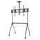 AZTECH TV Trolley Stand 240kg, Super Heavy Duty Rolling TV Cart with Lockable Wheels for 55-120 Inch LED LCD OLED 4K Flat &amp; Curved Screens, Max VESA 1200x600mm PRO Series