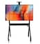 AZTECH TV Trolley Stand 240kg, Super Heavy Duty Rolling TV Cart with Lockable Wheels for 55-120 Inch LED LCD OLED 4K Flat &amp; Curved Screens, Max VESA 1200x600mm PRO Series