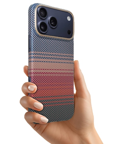 AZTECH Premium Aramid Fiber Kevlar Case for iPhone 17 Pro Max &ndash;   Ultra-Slim, Lightweight, Shockproof Protection   MagSafe Compatible, Anti-Fingerprint, Raised Camera &amp; Screen Edge