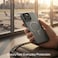 AZTECH iPhone 14 Pro Case, Leather with MagSafe, Metal Buttons &amp; Lens Protection