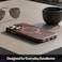 AZTECH Compatible with iPhone 14 Pro Leather Case, Compatible with MagSafe - Luxury Tumbled Leather - Metal Buttons &amp; Lens Protector - Slim Fit&amp;Durable - Distinctive Texture (6.1-inch) - Dark Brown