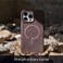 AZTECH Compatible with iPhone 14 Pro Leather Case, Compatible with MagSafe - Luxury Tumbled Leather - Metal Buttons &amp; Lens Protector - Slim Fit&amp;Durable - Distinctive Texture (6.1-inch) - Dark Brown