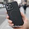 AZTECH Compatible with iPhone 14 Pro Max Leather Case, Compatible with MagSafe - Luxury Tumbled Leather - Metal Buttons &amp; Lens Protector - Slim Fit&amp;Durable - Distinctive Texture (6.7-inch) - Black
