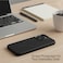 AZTECH Compatible with iPhone 15 Pro Leather Case, Compatible with MagSafe - Luxury Tumbled Leather - Metal Buttons &amp; Lens Protector - Slim Fit&amp;Durable - Distinctive Texture (6.1-inch) - Black
